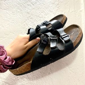 Black Birkenstock sandals size 7